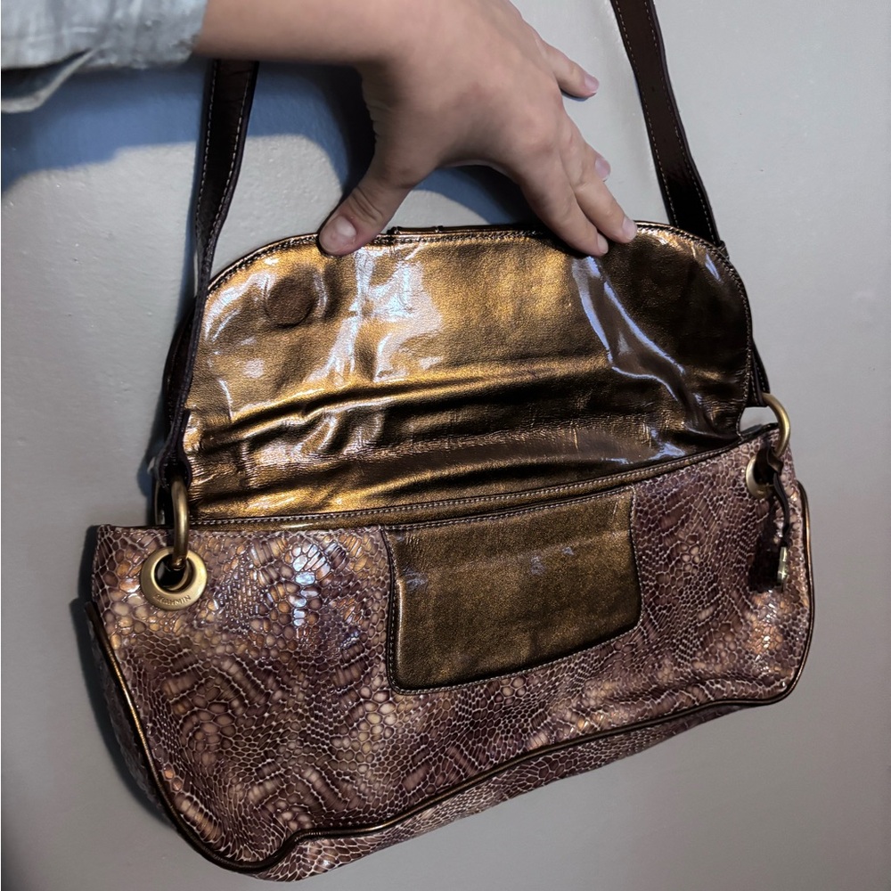 Brahmin Patent Python Euc Handbag - image 6